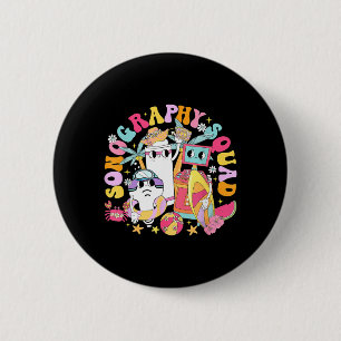 Funny Sonography Squad Summer Float Ultrasound 2 Inch Round Button