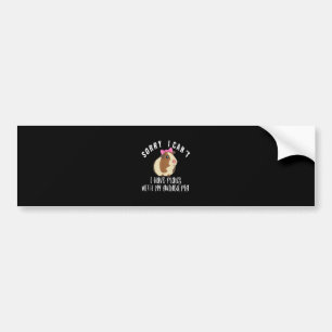 Funny Sorry I Have Plans With My Guinea Pig Cute Bumper Sticker