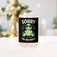 Funny Sorry I’m Late Turtle with Retro Aesthetic