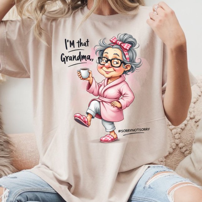 Funny Sorry Not Sorry Grandma Tri-Blend Shirt (Creator Uploaded)