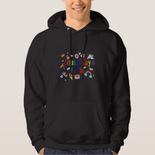 Funny Sounds Gay Im In LGBT Pride Unicorn Heart LG Hoodie