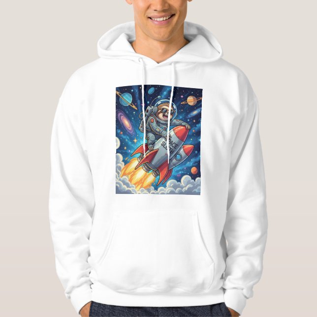 Funny Space Adventure Tee for Dreamers and Animal  (Front)