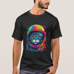 Funny Space Astronaut Cat Gifts Men Women Kids Spa T-Shirt