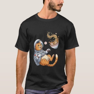 Funny Space Cat Ramen Japanese Kawaii Anime Cat T-Shirt