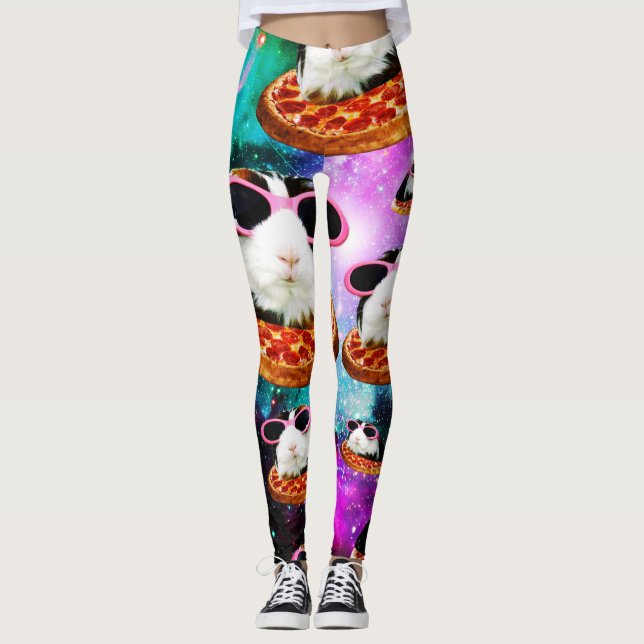 Funny space guinea pig leggings (Front)