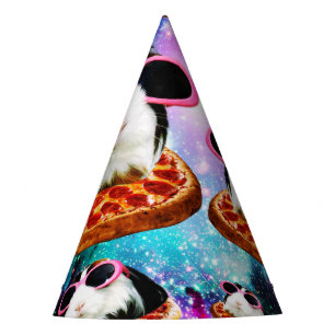 Funny space guinea pig party hat