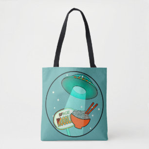Funny Space Noodles  Tote Bag