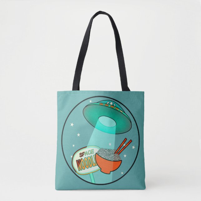 Funny Space Noodles  Tote Bag (Front)