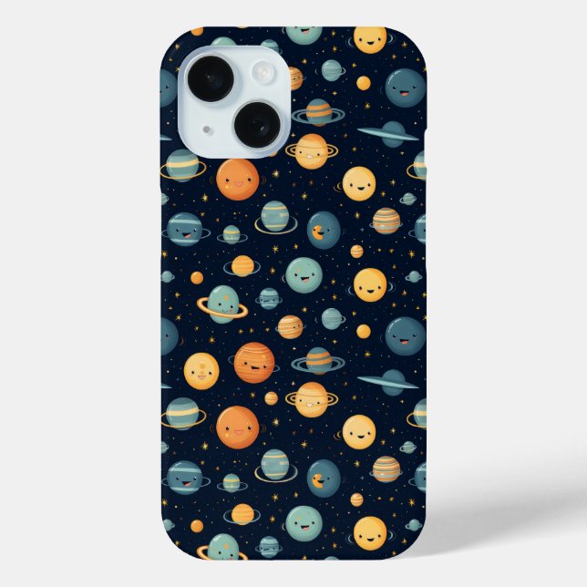 Funny Space Pattern Case-Mate iPhone Case (Back)