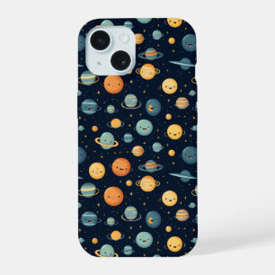 Funny Space Pattern iPhone 15 Case
