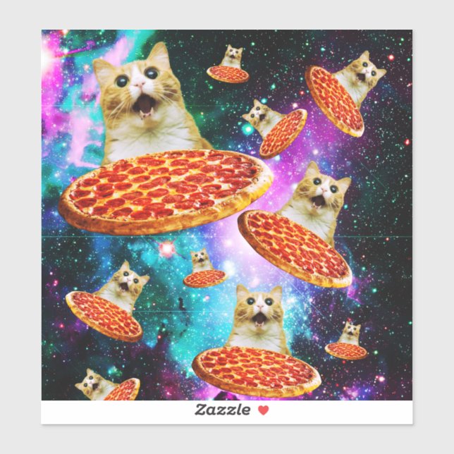 Funny space pizza cat (Sheet)