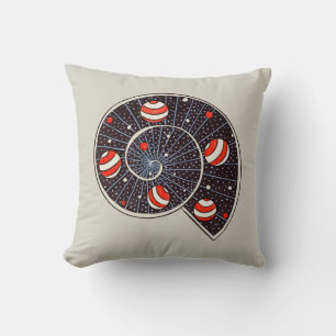 Funny Space Spiral Galaxy Kids Throw Pillow