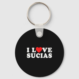 Funny Spanish I Love Sucias - I Heart Sucias  Keychain