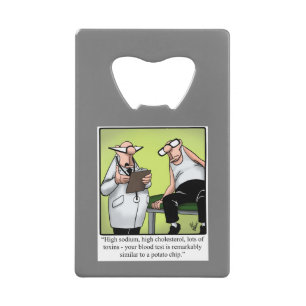 Funny Spectickles Medical Health Credit Card Bottle Opener