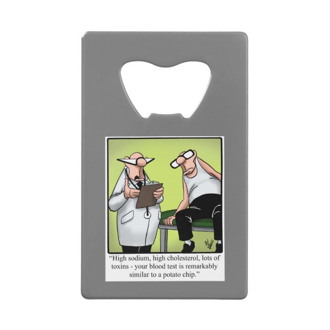 Funny Spectickles Medical Health Credit Card Bottle Opener (Front)