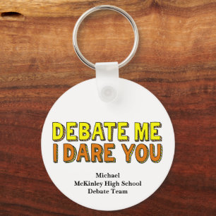 Funny Speech and Debate Team Custom School Keychain
