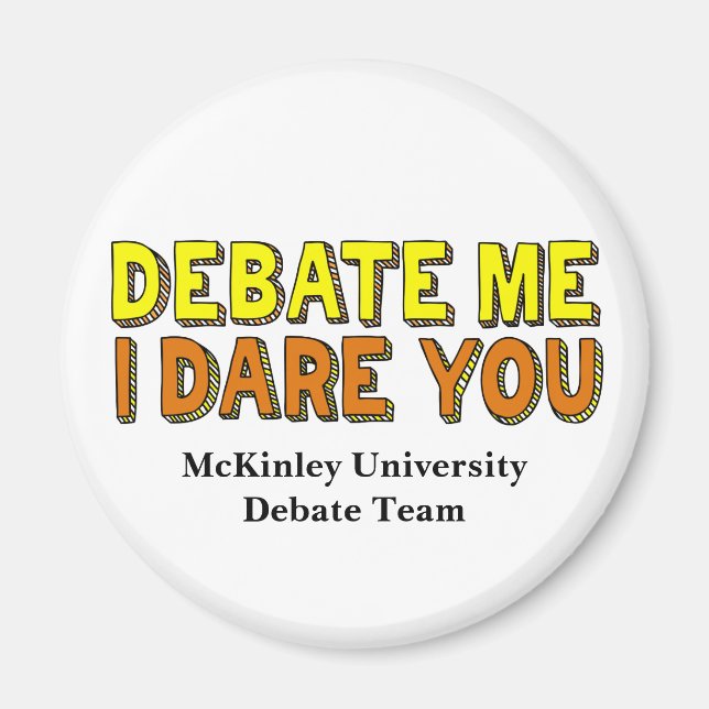 Funny Speech and Debate Team Custom School Magnet (Front)
