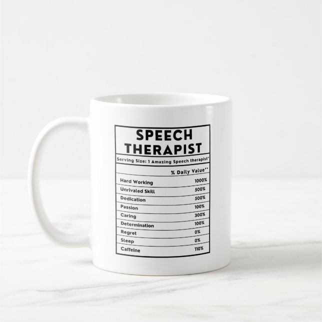 Funny Speech Therapist Coffee Mug (Left)