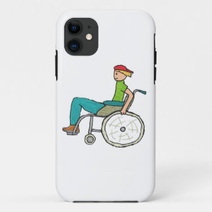 Funny Speedy Wheelchair User iPhone 11 Case