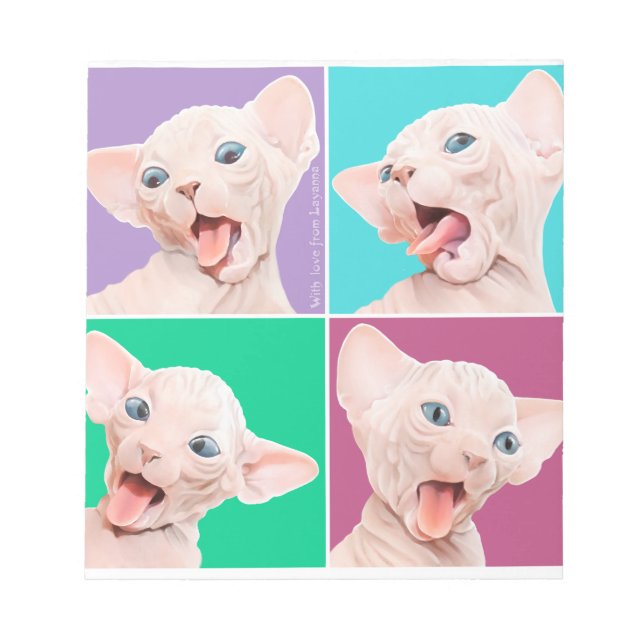 Funny sphinx notepad (Front)