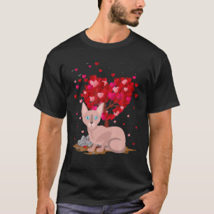 Funny Sphynx Cat Animal Lover Sphynx Cat Valentine T-Shirt