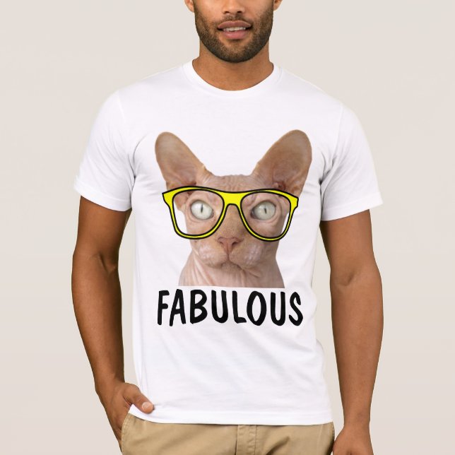 Funny SPHYNX  Cat t-shirts (Front)