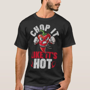 Funny Spicy Chili Karate Design Chile Pepper Humor T-Shirt