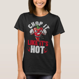Funny Spicy Chili Karate Design Chile Pepper Humou T-Shirt