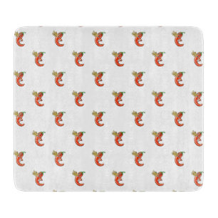 Funny Spicy Chili On Fire Cutting Board