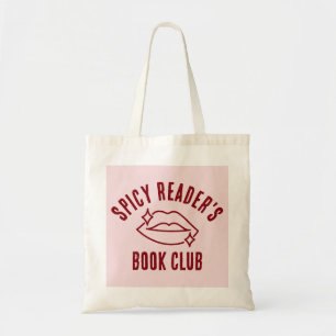 Funny Spicy Reader's Book Club Pink Tote Bag