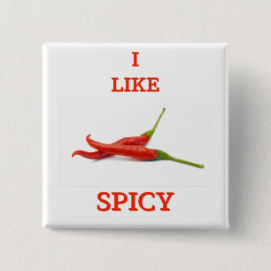 Funny spicy tase cute cool T-Shirt Paper Coaster 2 Inch Square Button