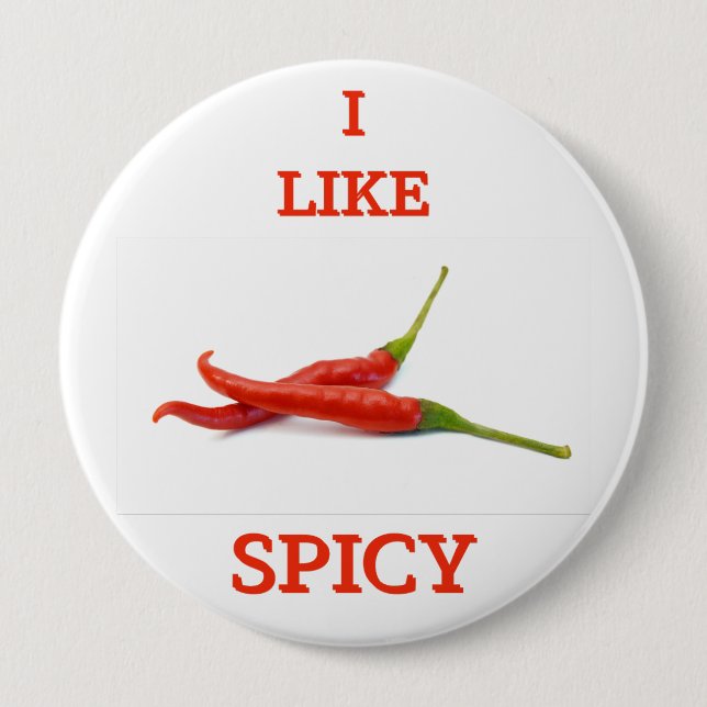 Funny spicy tase cute cool T-Shirt Paper Coaster 4 Inch Round Button (Front)