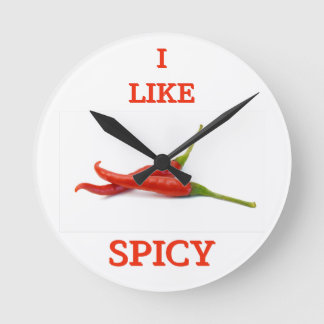 Funny spicy tase cute cool T-Shirt Paper Coaster Round Clock
