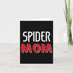 Funny Spider Mom For Women Girls Love Mothers Day  Card
