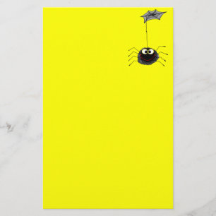 Funny spider stationery