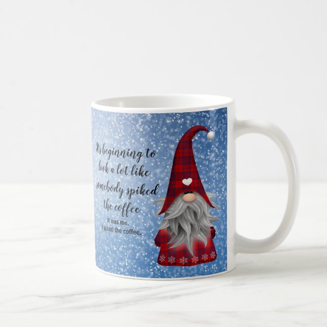 Funny Spike Café Christmas Mug (Droite)