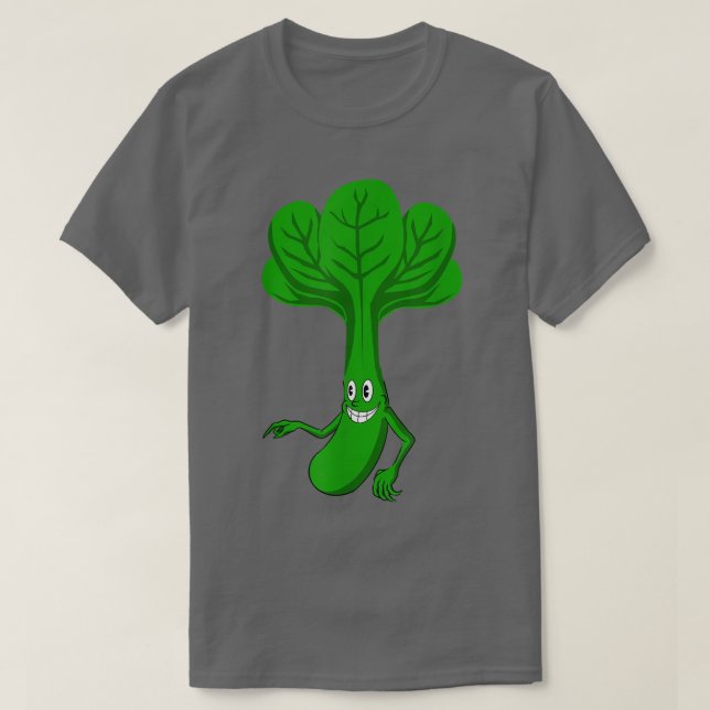 Funny Spinach Design Cool Vegetarian Spinach  T-Shirt (Design Front)