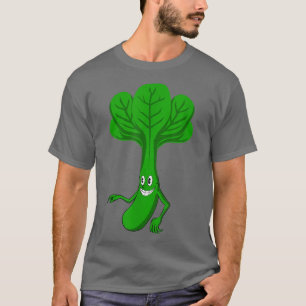Funny Spinach Design Cool Vegetarian Spinach T-Shirt