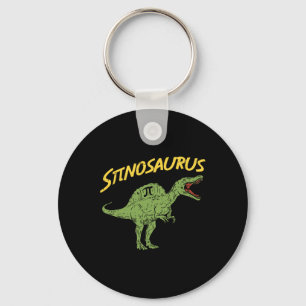 Funny Spinosaurus Pi Day Shirt Math Dinosaur Gift  Keychain