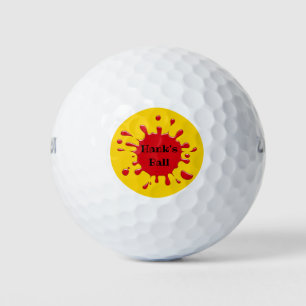 Funny Splat Personalized Golf Ball