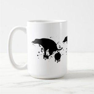 Funny Splatter Pooping Dog Coffee Mug