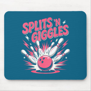 Funny Splits 'n Giggles Bowling Artwork Mouse Pad