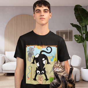 Funny Spoiled Cat w/ Bed, Cat Toys, Snacks Brat T-Shirt