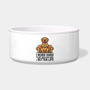 Funny Spoiled Dog Quote Couch Illustration