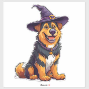 Funny Spooky Dog In Costume Halloween Design