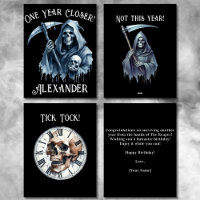 Funny Spooky Grim Reaper for Him Birthday