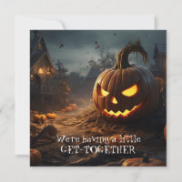 Funny Spooky Haunted House Halloween Dinner Party