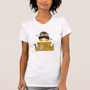 funny spooky mama halloween mom witch T-Shirt