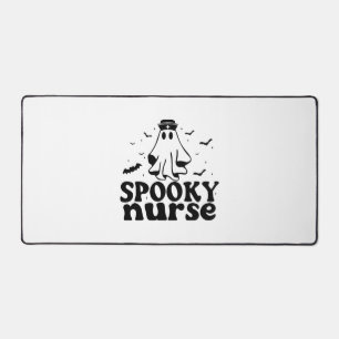 Funny Spooky Nurse outfit Desk Mat