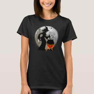 Funny Spooky Scary Witch Halloween Party T-shirt